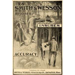   Ad Target Shooting Smith Wesson Revolver Gun Hunt   Original Print Ad