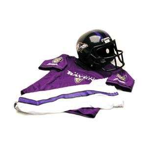 Baltimore Ravens Youth NFL Team Helmet and Uniform Set