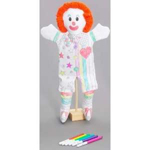  Color & Wash Puppet Clown Doll by Childrens Factory 