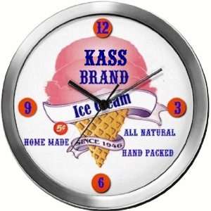  KASS 14 Inch Ice Cream Metal Clock Quartz Movement 