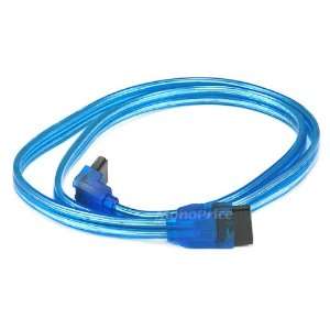  SATA2 Cables w/Locking Latch / UV BLUE   24 Inches (90 