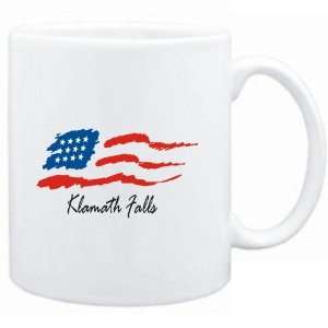  Mug White  Klamath Falls   US Flag  Usa Cities Sports 