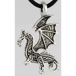  Celtic Flying Dragon Amulet 