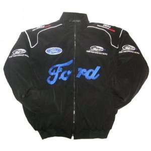  Ford Racing Rally Jacket Black: Sports & Outdoors
