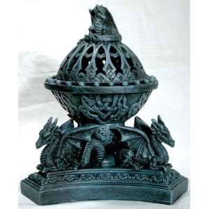  Triple Dragon Incense Burner 