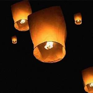  Flying Chinese Lanterns   Pack of 10: Patio, Lawn & Garden