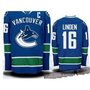  NHL Gear   Trevor Linden #16 Vancouver Canucks Blue Jersey 