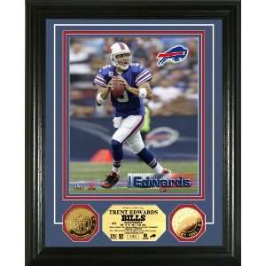  Trent Edwards 24KT Gold Coin Photo Mint: Sports & Outdoors