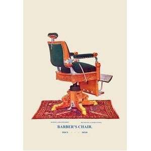  Vintage Art Barbers Chair #96   04532 9: Home & Kitchen