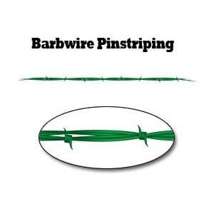  Green Barbwire Pinstripe Decal   48 L with 1 1/2 Barbs 