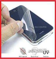 BLACK silicone case for iPhone 4G and Anti glare Screen protector AT 