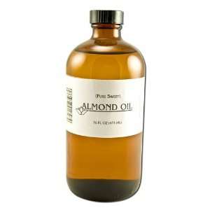  Carrier Oils Bulk Almond (Pure Sweet) 16 oz (Amber 