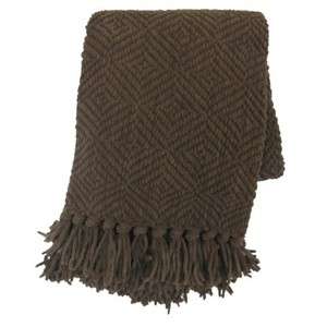 CHENILLE THROW BROWN THROW NEW  