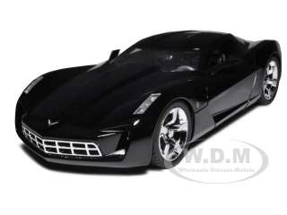   car model of 2009 chevrolet corvette stingray concept black die cast