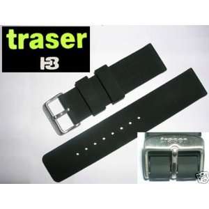  TRASER Rubber Silicon Watch Band / Strap 22mm: Everything 