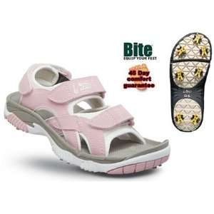  Bite X Golf Pink Golf Sandals (Size=5): Sports & Outdoors