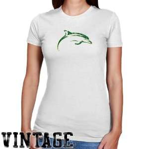  NCAA Le Moyne College Dolphins Ladies White Distressed 