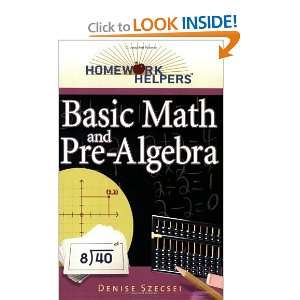  Homework Helpers: Basic Math And Pre Algebra [Paperback 