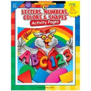   CREATIVE TEACHING PRESS BOOK LETTERS NUMBERS COLORS &: Everything Else