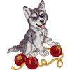 Brother/Babylock PES Embroidery Card CHRISTMAS PUPPIES  