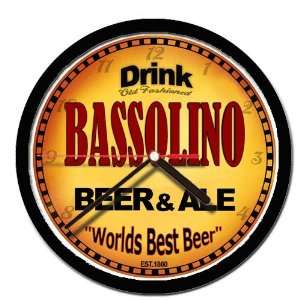  BASSOLINO beer and ale cerveza wall clock: Everything Else