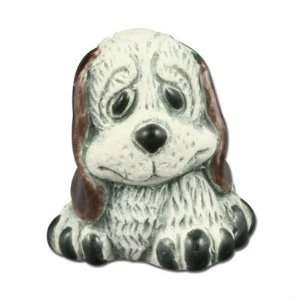 20mm White Dog Ceramic Beads: Arts, Crafts & Sewing