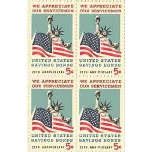  United States Savings Bond Set of 4 x 5 Cent US Postage 