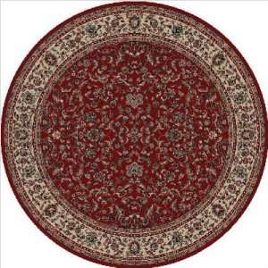   Classics Kashan Red Oriental Classics Kashan Red Traditional Round Rug