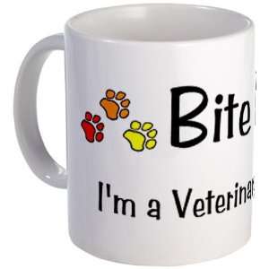    Bite Me   Im a Vet Tech Dog Mug by  Kitchen 
