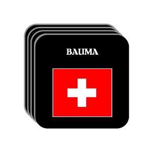  Switzerland   BAUMA Set of 4 Mini Mousepad Coasters 