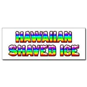  24 HAWAIIAN SHAVED ICE DECAL sticker hawaian cart stand 