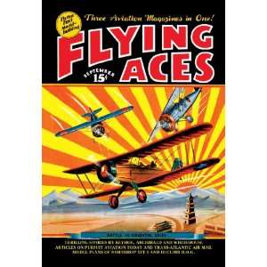  Flying Aces over the Rising Sun 28X42 Canvas: Home 