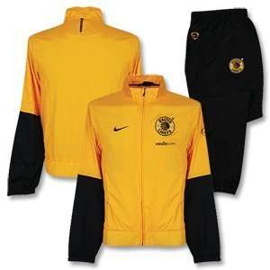  09 10 Kaizer Chiefs Woven Warm Up Suit   Yellow/Black 