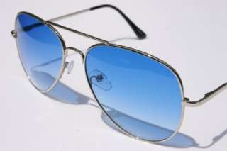 Celebrity fashion Aviator Sunglasses BLUE Gradient lens  