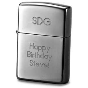  Personalized Black Ice Zippo Lighter Gift: Kitchen 