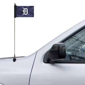  MLB Detroit Tigers Navy Blue Antenna Flag: Sports 