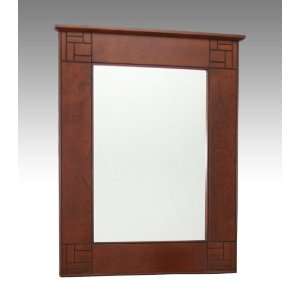  Facets Wall Mirror by Leick Furniture (Merlot) (33H x 26 
