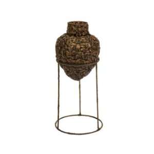  Leonore Small Woven Vase With Stand