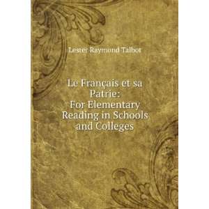  Reading in Schools and Colleges Lester Raymond Talbot Books