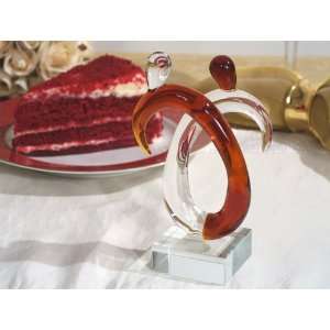   : Baby Keepsake: Two hearts that beat as one Murano Cake topper: Baby