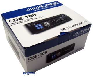 CDE 100 ALPINE CD MP3 WMA AAC USB AUX EQ IPOD STEREO  