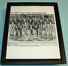 1976 77 PITT PANTHERS BASKETBALL FRAMED B&W TEAM PRINT