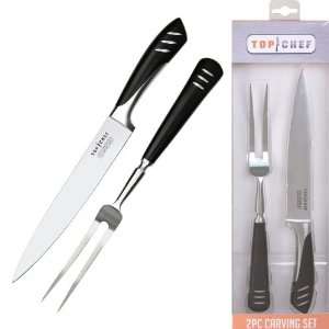  Top Chef Stainless Steel Carving Set   2 Pieces: Home 