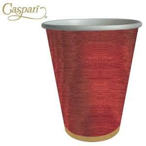  Caspari Paper Cups 971CPP Moire Red Cups 