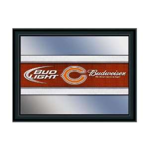   Chicago Bears Budweiser & Bud Light NFL Beer Mirror 