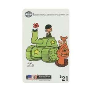   Phone Card $21. Beetle Bailey (Peace Tank) 