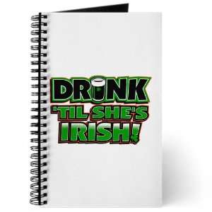   Humor Drink Til Shes Irish St Patricks Day Clover Shamrock on Cover