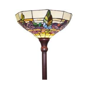  Tiffany Style Stained Glass Torchiere Floor Lamp FT1492 