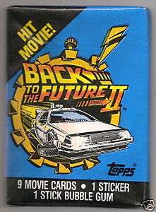 1989 Topps Back To The Future 2 Wax Pack (1) Pack  