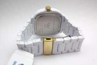 New Adidas Men Oversize Seoul White Gold Quartz Watch Date 50mm X 45mm 